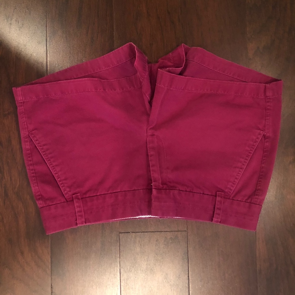 Maroon J. Crew Size 4 Chino Shorts